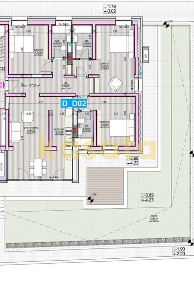 Tei, nou, de vanzare apartament 4 camere, rezidential sau birou